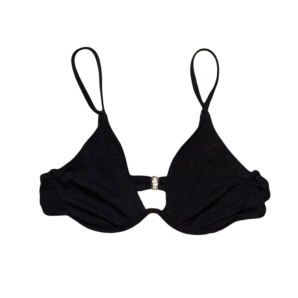 SHEIN XL Black Underwire Bikini Top